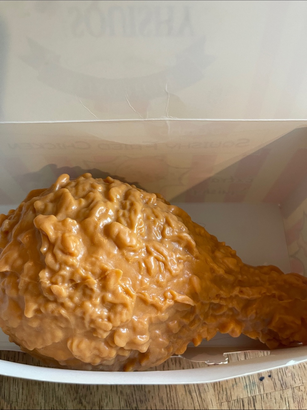 Squishy Fried Chicken Toy - Orange - Picture 3 of 5